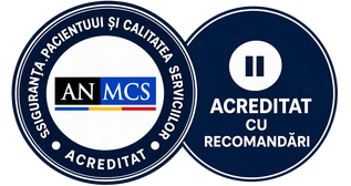 Acreditat ANMCS - Siguranța pacientului și calitatea serviciilor, acreditat cu recomandări