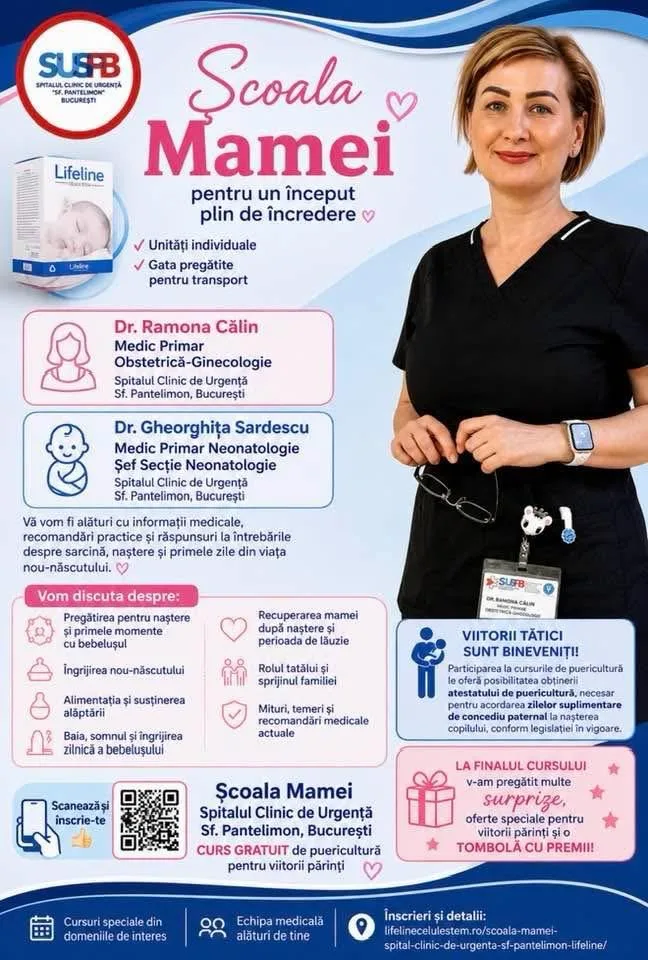 Afișul cursului Școala Mamei